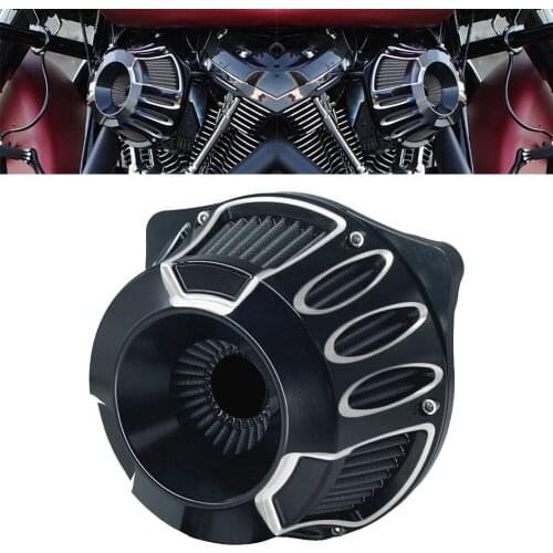 CNC Crafts Air Filter Cleaner For Harley Touring Road King Softail Heritage Fatbob Dyna 00-UP Sportster XL883 1200 2004-UP