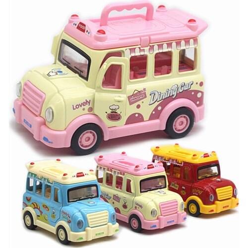 1/32 Cartoon Fast Food Truck Simulation Model Vehicle Car Toy Children Boys Gift