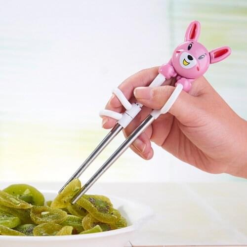 1Pair Cute Cartoon Learning Training Chopstick Kid Adults Beginners Children Left/Right Hand Chinese Chopstick Learner Gifts