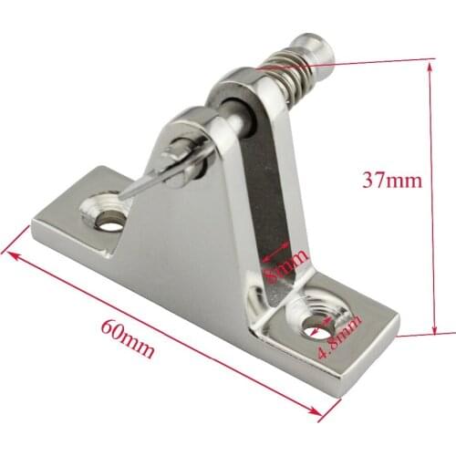 316 Stainless Steel Bimini Boat Top Deck Hinge Fitting 1 pcs per lot