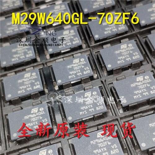 100% New&original In Stock M29W640GL-70ZF6 BGA64 FLASH 64M
