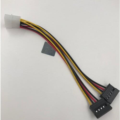 2 Pieces Sata Power Cable Molex to 2 ATA SATA Cable Y Splitter Hard Drive Power Supply Cable Extension Adapter 18cm 2 Pcs