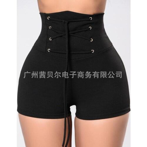 2021 new high waist strap tight shorts
