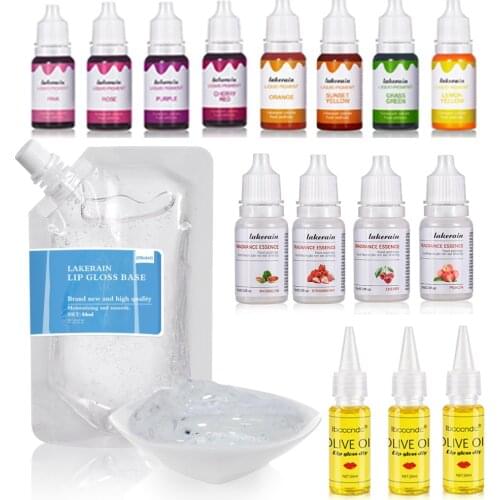 25/50ml DIY Lipstick Raw Material Moisturizing Matte Transparent Clear Lip Gloss Base Gel Oil Non-stick Gel Lip Gloss Lipgloss