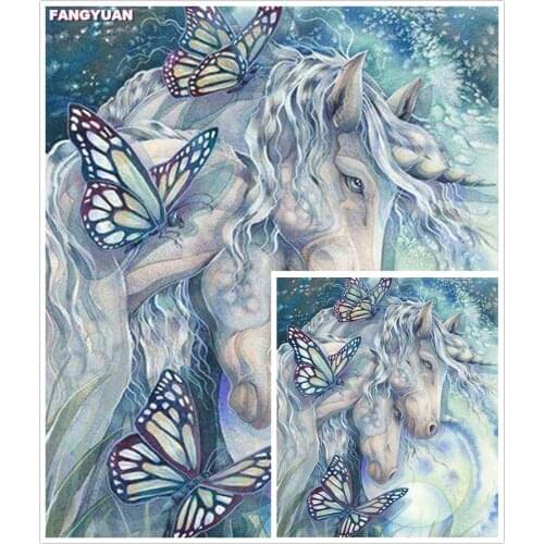 5D Diy Diamond Painting Horse Cross Stitch Kits Art Embroidery Diamond Mosaic Animals Picture of Rhinestones Home Decor Gift