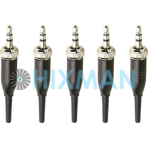 5x 3.5mm Stereo Screw Connector for Pro Sennheiser EW100 EW300 EW500 G1 G2 3 Sony UWP-D Saramonic Microphone Spare Plug Adapter