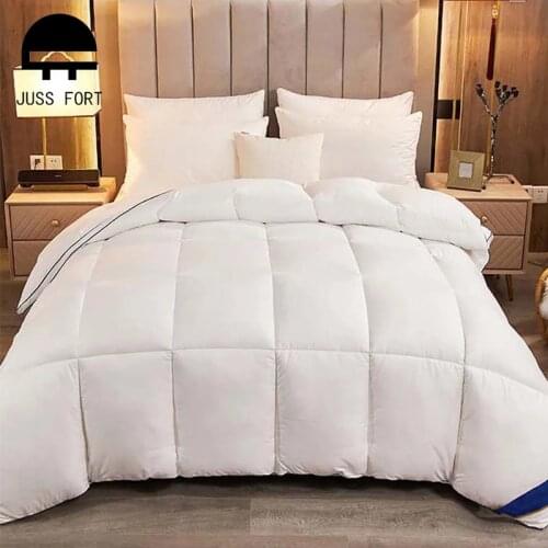 95% White Goose Down Duvets Solid Color Quilting Comforter Blanket For Home Hotel King Queen Twin Quilts Warm Size Keep Winter