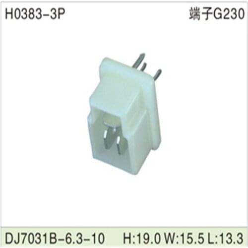 Free shipping 500pcs DJ7031B-6.3-10 6.3mm 3Pin AMP Car Electrical Wire Connectors for VW,BMW,Audi,Toyota,NISSAN AND other