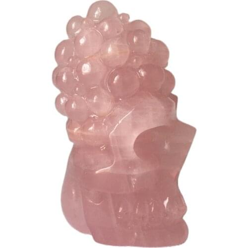 Natural rose quartz crystal skull for sale Stones and crystals home decoration decorative crystal crania