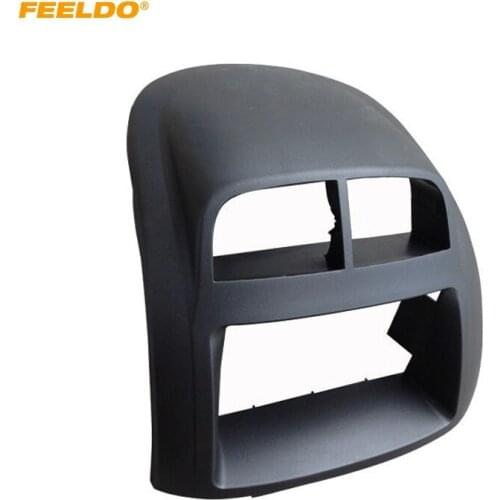 FEELDO Auto CD DVD Radio Fascia Frame for PROTON MYVI/Daihatsu Toyota Passo 2DIN Stereo Dash Face Plate Frame Panel Mount #5229
