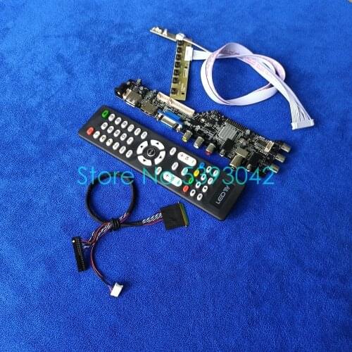 Fit B173RW01 V.0 V.1 V.2 V.3 V.4 V.5 VGA USB 1600*900 40Pin LVDS DVB-C LCD screen signal digital 3663 controller board kit