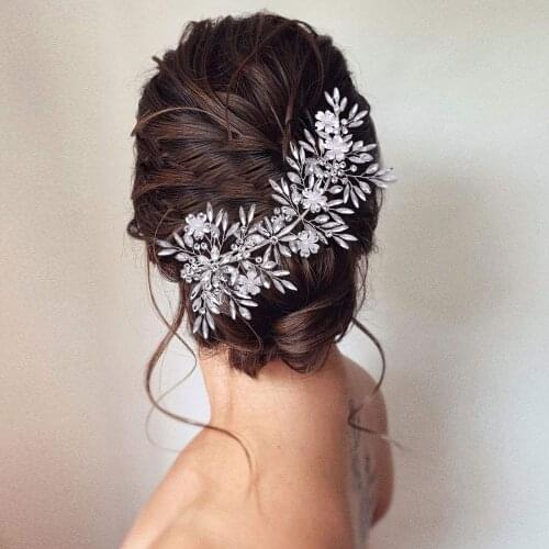 HP289 Sparkling Bride Headwear Wedding Hair Accessories Bridesmaid Headdress Hair Accessory Girl Prom Evening Dresses Tiara Gift