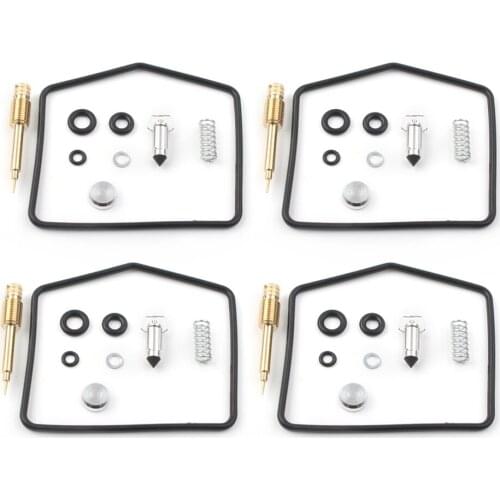 4 Sets Motorcycle Carb Carburetor Rebuild Repair Kit for Kawasaki LTD KZ 440 A D Belt KZ750 H KZ750E KZ750N