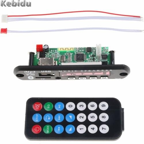 Kebidu MP3 Decoder Wireless MP3 Player FM AUX TF card Usb 2.0 Decoder Board SD 12V MP3 Decoder Board