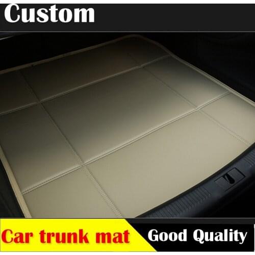 Fit car trunk leather mat for Nissan Altima Maxima Frontier Pathfinder Murano Sentra 3D car-styling heavyduty carpet cargo liner