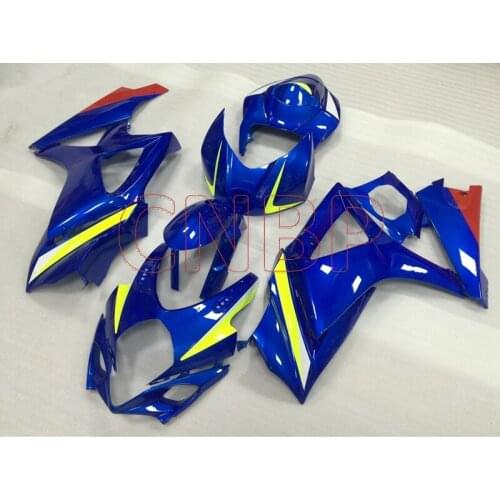 Fairings GSXR 1000 2007 - 2008 K7 Blue Fairing for Suzuki GSXR1000 2008 Full Body Kits GSX-R1000 2008 no paint