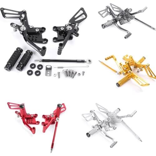 Motorcycle Adjustable Shift Brake Rear Set Footpegs Foot Rest Peg For Suzuki GSXR1000/750/600 SV650/S k1-k4 Spare Parts Pair