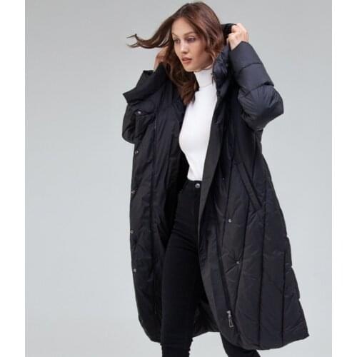 POARKAS Women's Down Jackets With A Hood