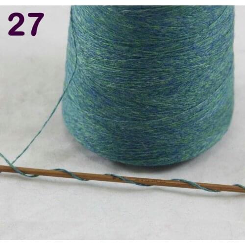 Sales 1X500g high quality 100% pure cashmere warm soft hand-woven tower yarn Green 262-5027