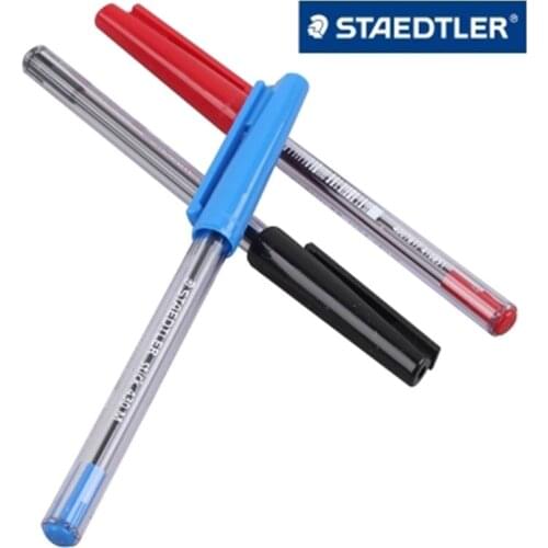 10pcs Staedtler Stick 430 M Ballpoint Pen 0.7mm 10pcs/lot Red Blue Black Shool & Office Supplies