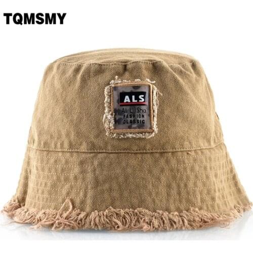 Fashion Summer Sun hats for women Fisherman cap womens Soft cotton Bucket Hat Ladies Wide Brim tassel Beach caps cotton bone