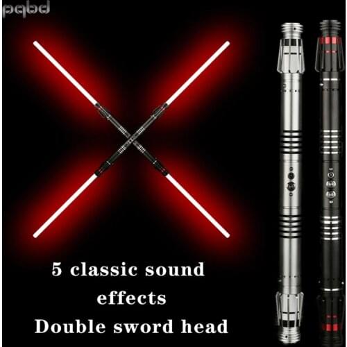 Pqbd Luke Cosplay Lightsaber LED Sword Discoloration Metal Handle Luminous Lightstick Children Toys