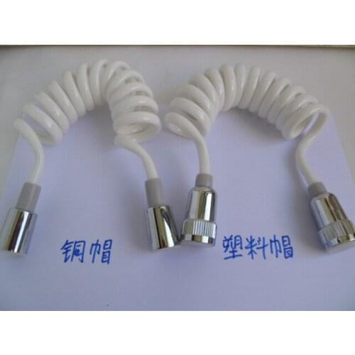 Telephone line tube extension tube telescopic pressure spring tube flower tube pipe washing device hot and cold shower hose