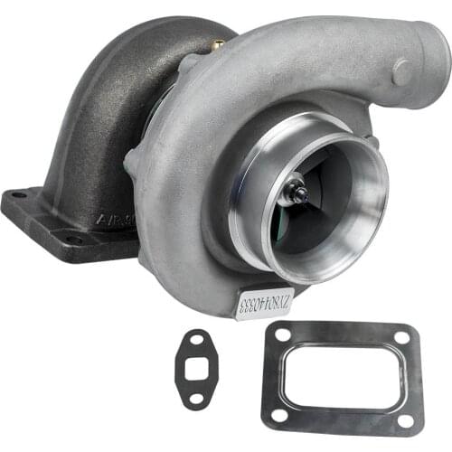Turbocharger T76 T4 .96 A/R Com .80 T4 Flange 3"V-band Oil Cooled Racing Turbo Turbolader 600HP Journal Bearing