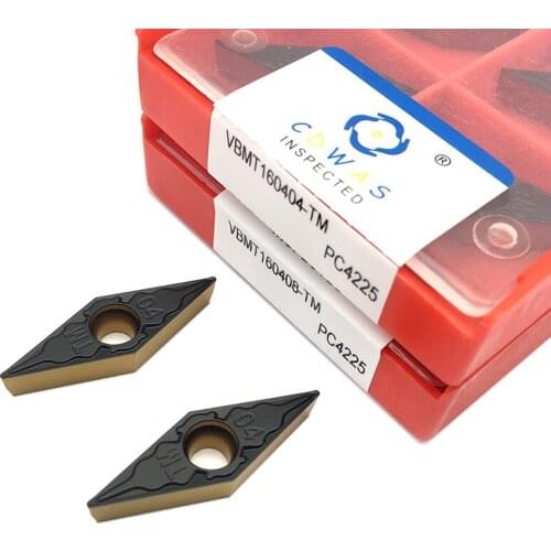VBMT160404 / VBMT160408 TM PC4225 Carbide Inserts High Quality CNC Lathe Tools Turning Tool CNC Cutting Tool For Steel