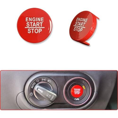Interior Auto Start Stop Engine Push Switch Buttons Cover Stickers Trim for Maserati Ghibli Levante quattroporte