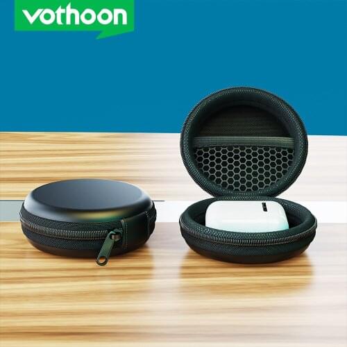 VOTHOON Earphone Case For Apple Airpods Pro EVA Waterproof Portable Pouch Bluetooth Headphone Charging Cable Luxury Storage Case