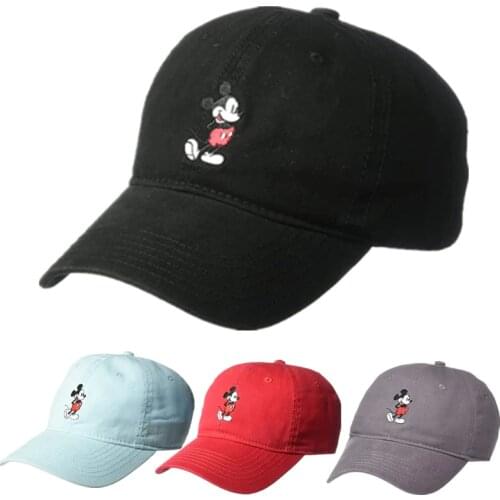 High Quality Mickey Mouse Snapback Cap Cotton Baseball Cap For Men Women Adjustable Hip Hop Dad Hat Bone Garros Dropshipping
