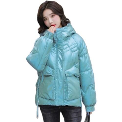Bright Face Womens Winter Jacket 2021 New Korean Fashion Bread Parka Women Coat Cotton-padded Jacket Womens Hooded Jacket