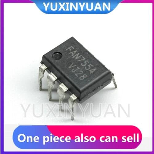 1PCS FAN7554 7554 DIP8 IN STOCK 100%GOOD
