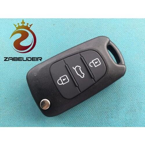 1Pcs Of New Replacement Modified Flip Folding Shell Case For Hyundai i20 i30 3 Button FOB Remote Blank Uncut Blade No Logo Parts