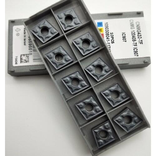 10pcs CNMG120408-TF IC907 carbide insert turning tool CNMG432-TF IC907 CNC Machine insert cutting tool cutting insert lathe tool