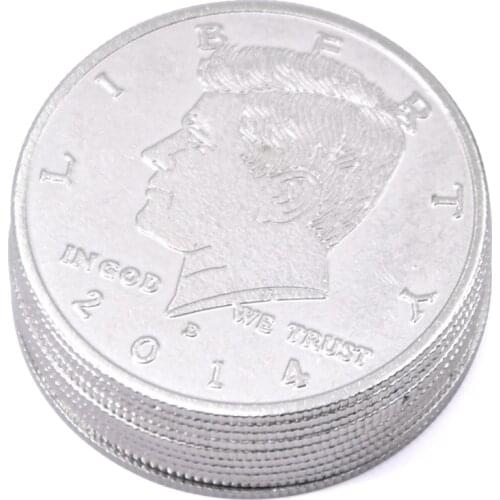 10pcs Super Thin Palming Coins (Half Dollar Version) Magic Tricks Appearing/Vanishing Coin Magia Accessories Gimmick Props