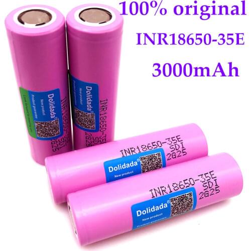 4-20PCS 100% Original For samsung 18650 3500mAh 20A discharge INR18650 35E 18650 battery Li-ion 3.7v rechargable Battery