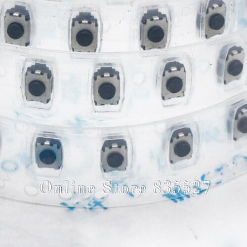 100pcs/lot 3*4*2.0 2P button two foot feet 2 pin 2P SMD Patch tact switch vertical push-button switch micro 3 * 4 * 2 mm