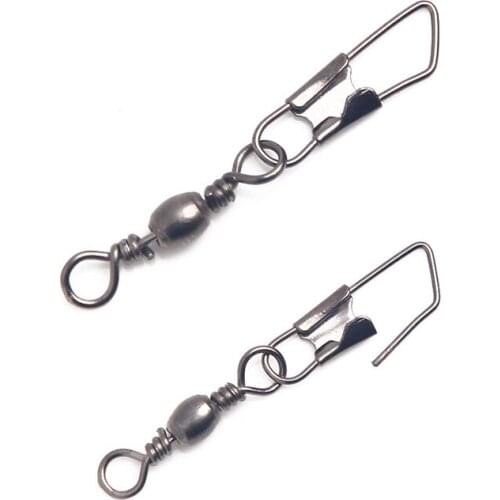 20pcs/lot Luya bait accessories 8-shaped ring connector to strengthen the fast universal swivel pin connector fishing line group