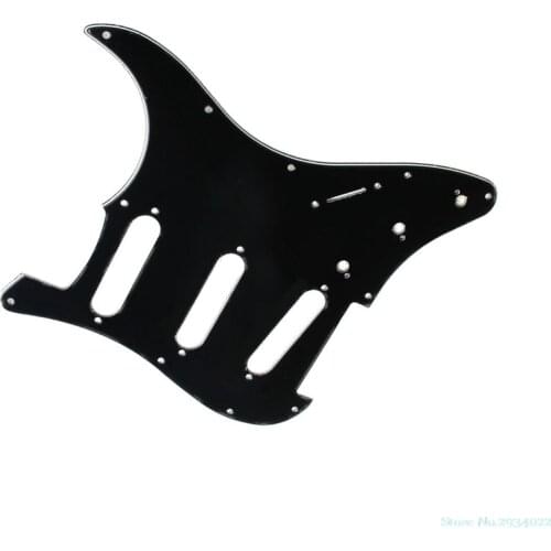 New 3 Ply Electric Guitar Pickguard Black Scratch Plate For Strat Stratocaster hot selling Drop Ship