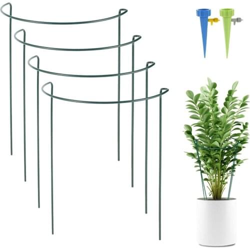 4 Pcs Climbing Plant Support Cage Garden Flowers Stand Rings Tomato Support Durable Creative Climbing Vine Rack Tomato Cage