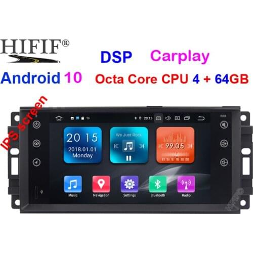 Car Monitor Android 9.0 GPS Player For Jeep Compass (2009-2011) Patriot (2009-2011) Grand Cherokee (2008-2011) Wrangler Caliber