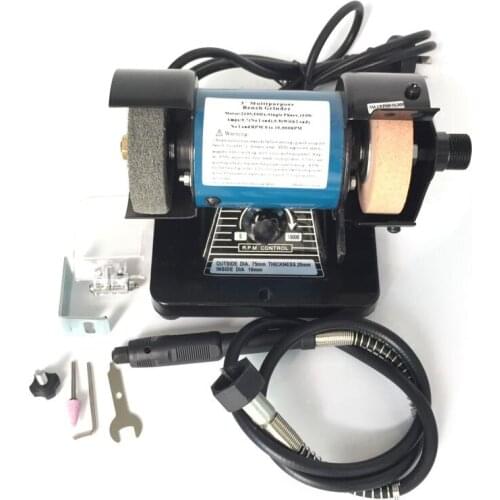 Free Shipping 220V 10,000RPM Jewelry Tools Dental Rotary Tools Bench Polishing Machine with shalft Jewellery Polishing machine