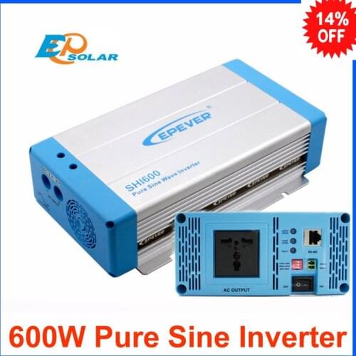 Free shipping by DHL TNT! factory direct EPEVER products 600w dc 12v 24v input pure sine wave solar inverters