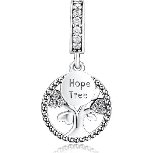 CKK Fit Pandora Bracelet Hope Tree Beads For Jewelry Making Charms Sterling Silver 925 Original Bead Charm Kralen