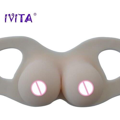 IVITA 4600g Artificial Silicone Breast Forms Realisitic Fake Boobs For Crossdressers Transvestite Crossdress Drag Queen Breasts