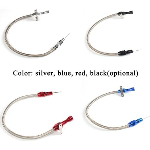 KKMOON Flexible Stainless Steel Transmission Dipstick Tranny Trans for Chevy for GM TH-400 Turbo SBC BBC 400