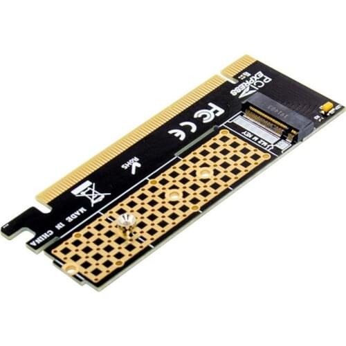 M.2 NVMe SSD NGFF TO PCIE 3.0 X16 X4 Adapter M Key Interface Expansion Card Full Speed Support 2230 To 2280 SSD