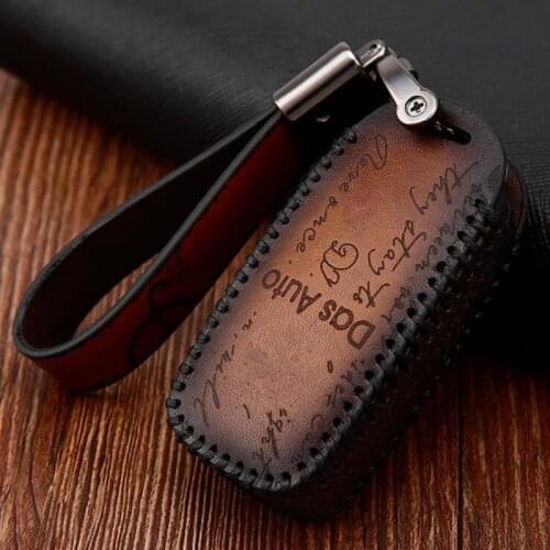 Fashion Leather Car Key Case Cover For VW Volkswagen Golf 4 5 6 Bora Jetta POLO Tiguan Passat B5 B6 Golf 7 mk7